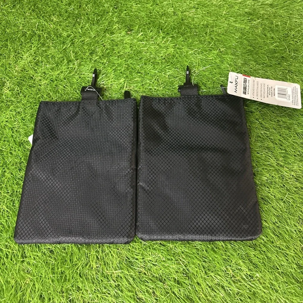 2 Maxfli Deluxe Valet Bags Attaches to Golf Bag protects‎ phones cables Watches